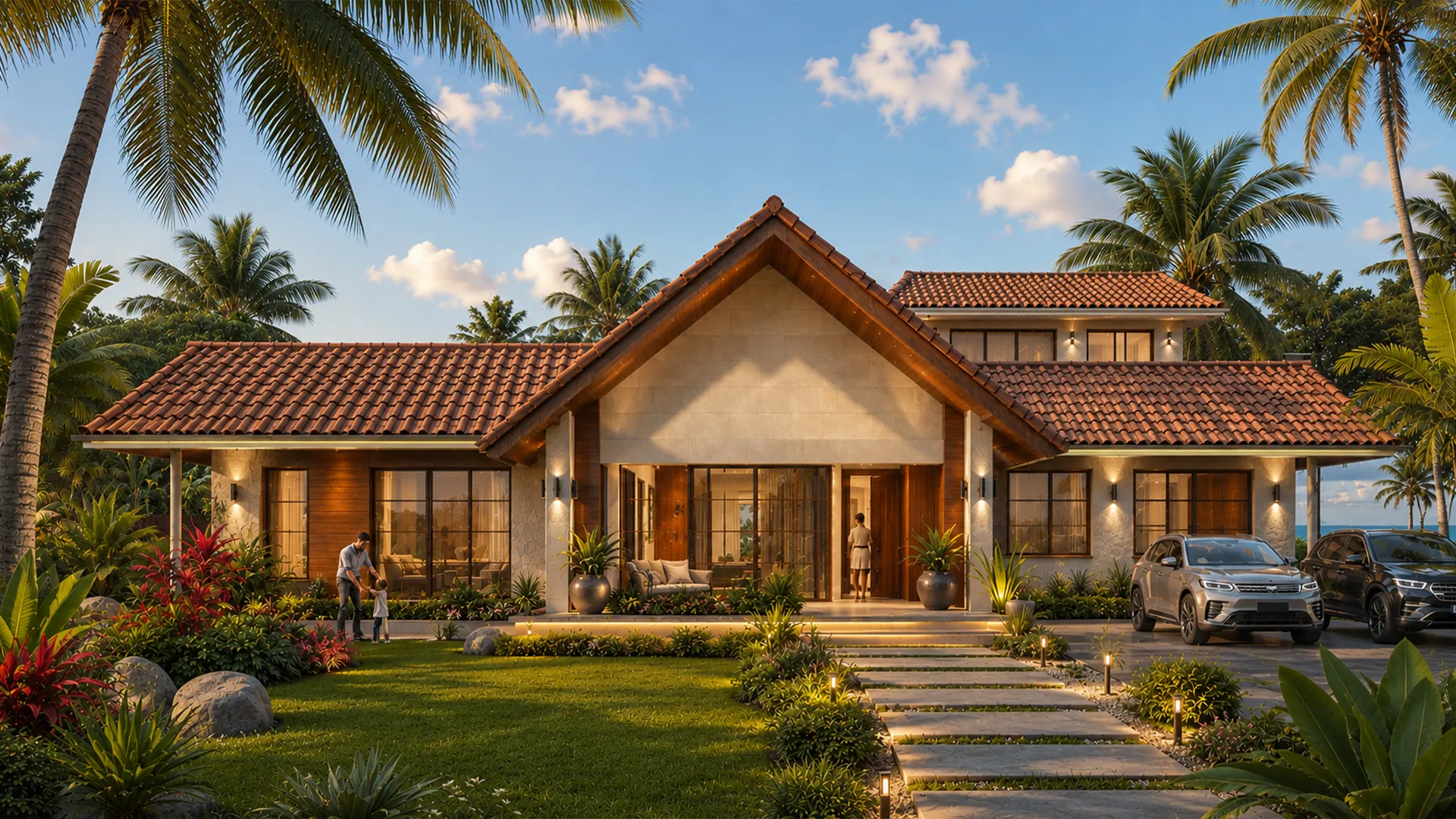 Exterior of a completed residence designed by DDesignSpace