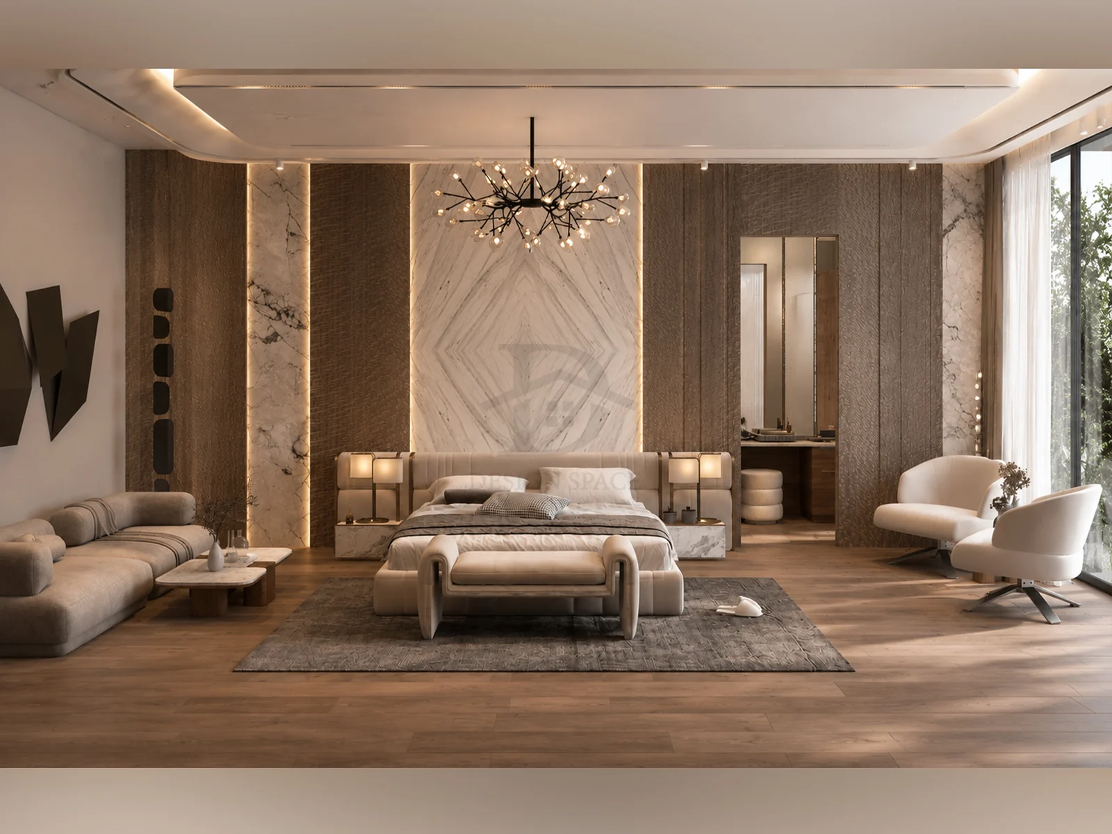 Entrance at The Aureum House, a residential project by DDesignSpace
