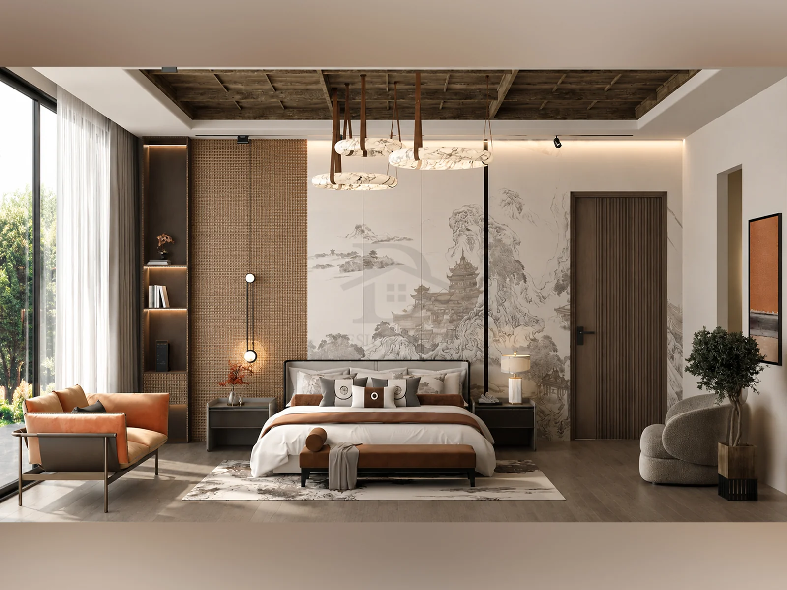 Study at The Aureum House, a residential project by DDesignSpace