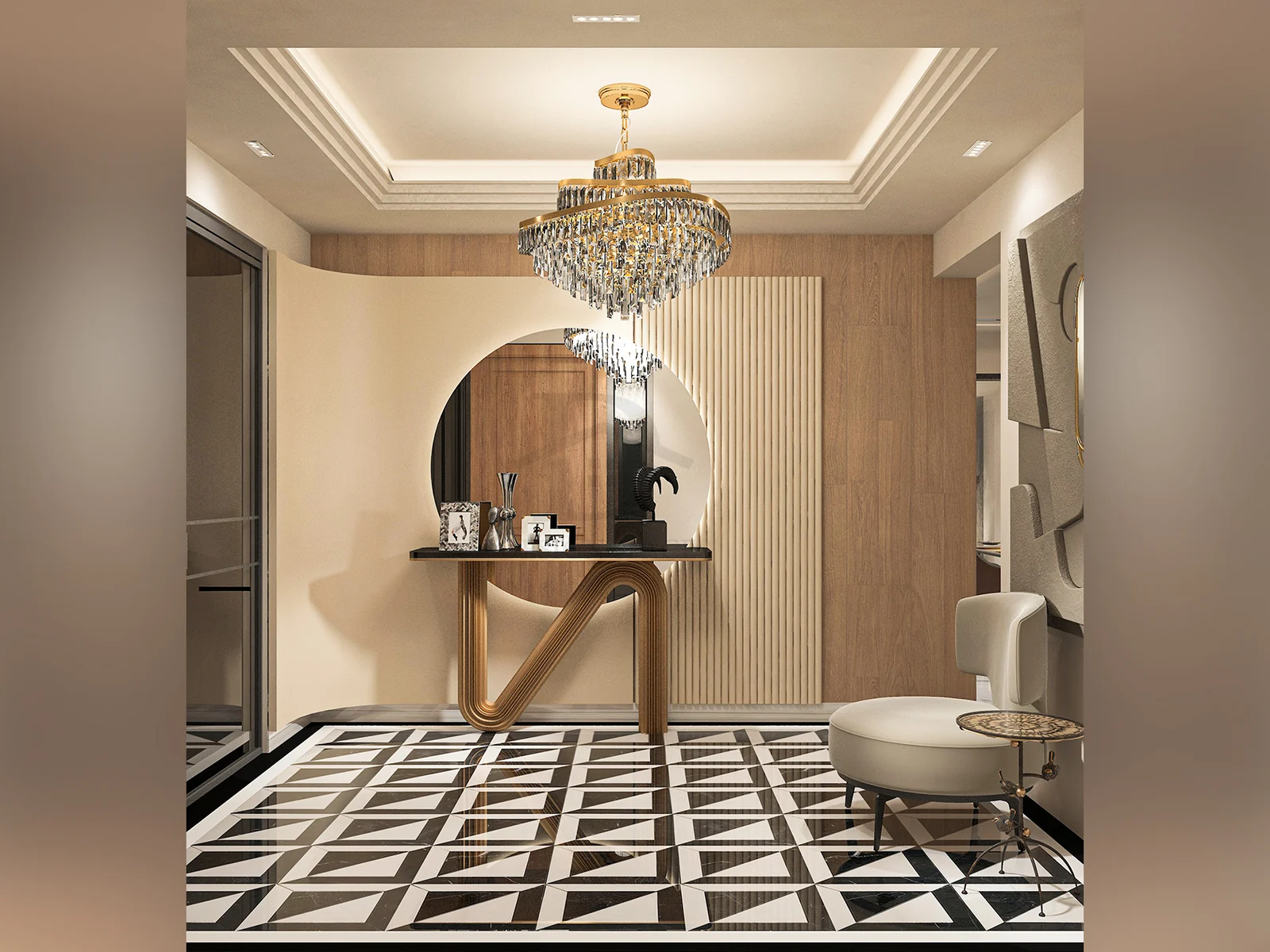 Detail at The Luxe Residence, a residential project by DDesignSpace