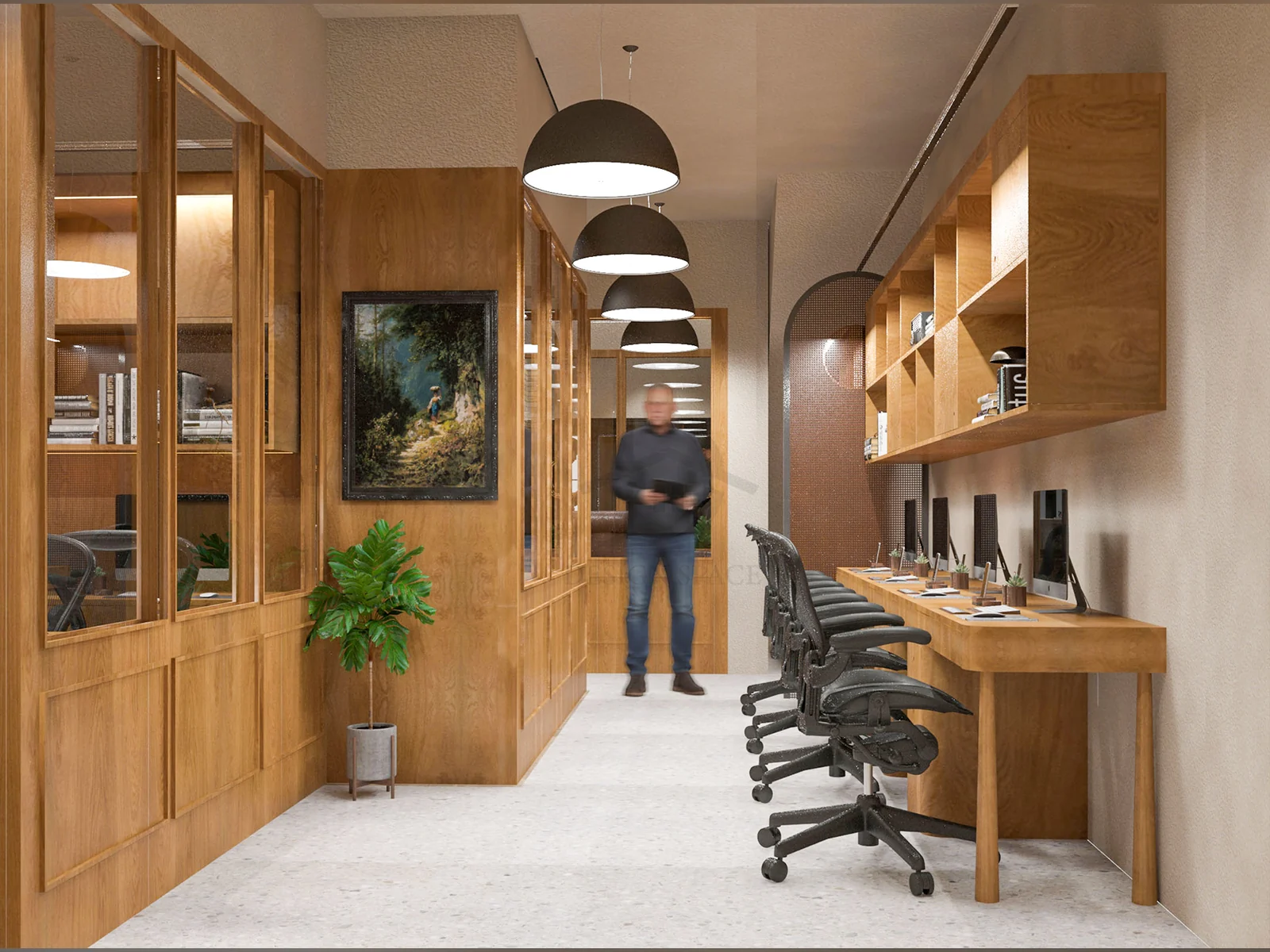 Dining area at The Oak Studio, a commercial project by DDesignSpace