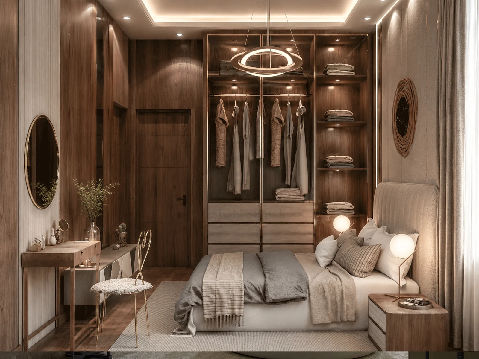 Interior view at Riverside Apartment, a residential project by DDesignSpace