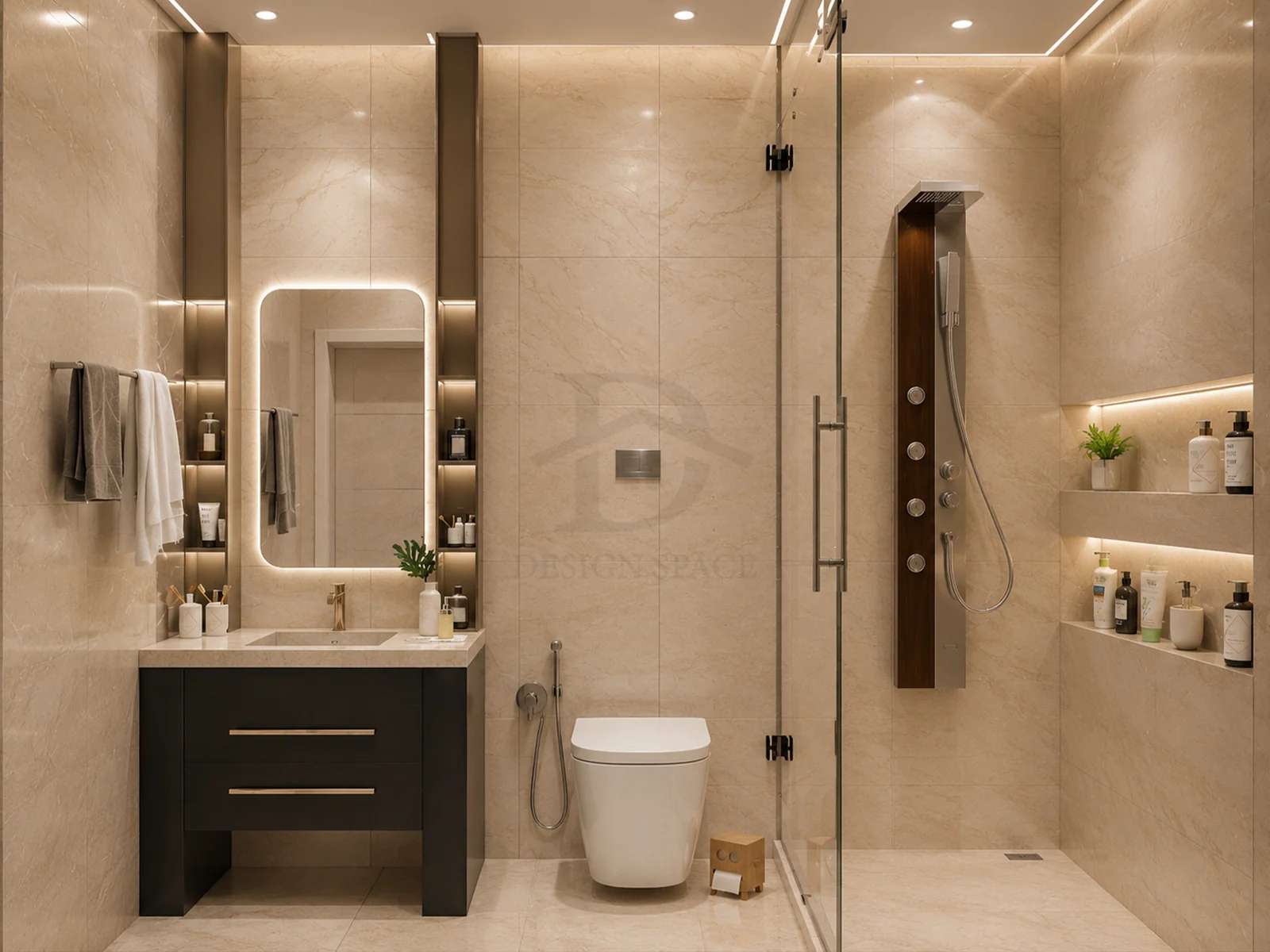 Bedroom at Riverside Apartment, a residential project by DDesignSpace