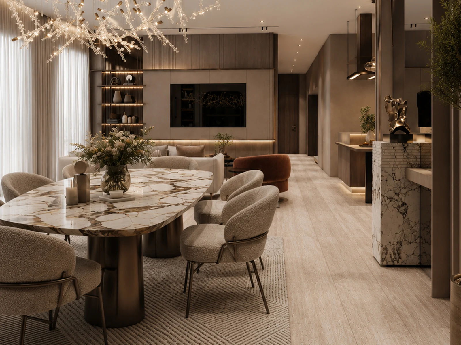 Detail at Riverside Apartment, a residential project by DDesignSpace