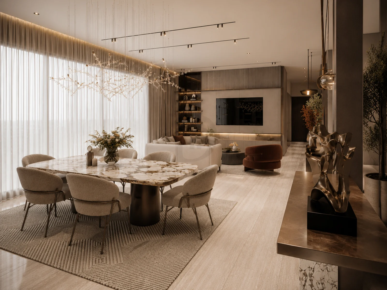Bathroom at Riverside Apartment, a residential project by DDesignSpace