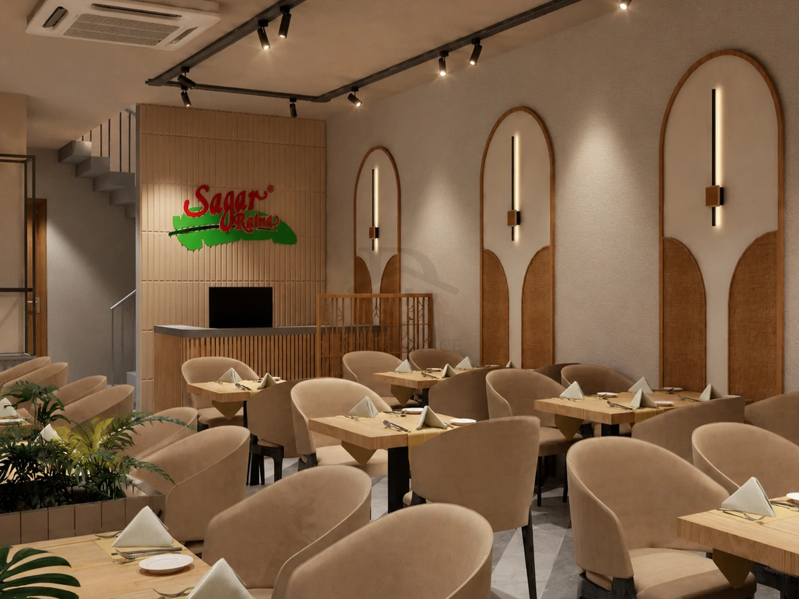 Interior view at Sagar Ratna, a retail project by DDesignSpace