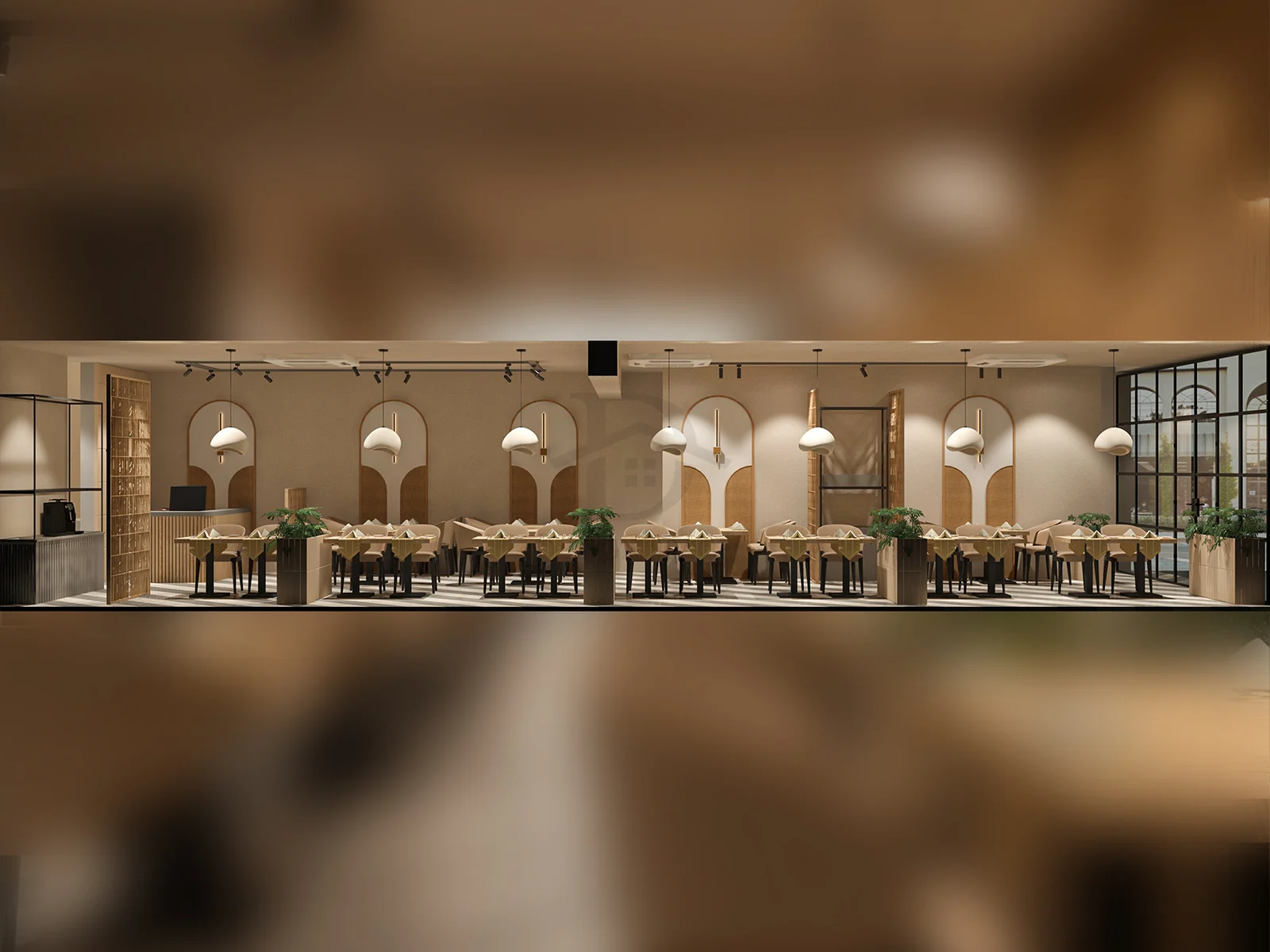 Kitchen at Sagar Ratna, a retail project by DDesignSpace
